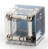 Cubo bianco/trasparente