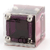 Cubo viola/viola trasparente